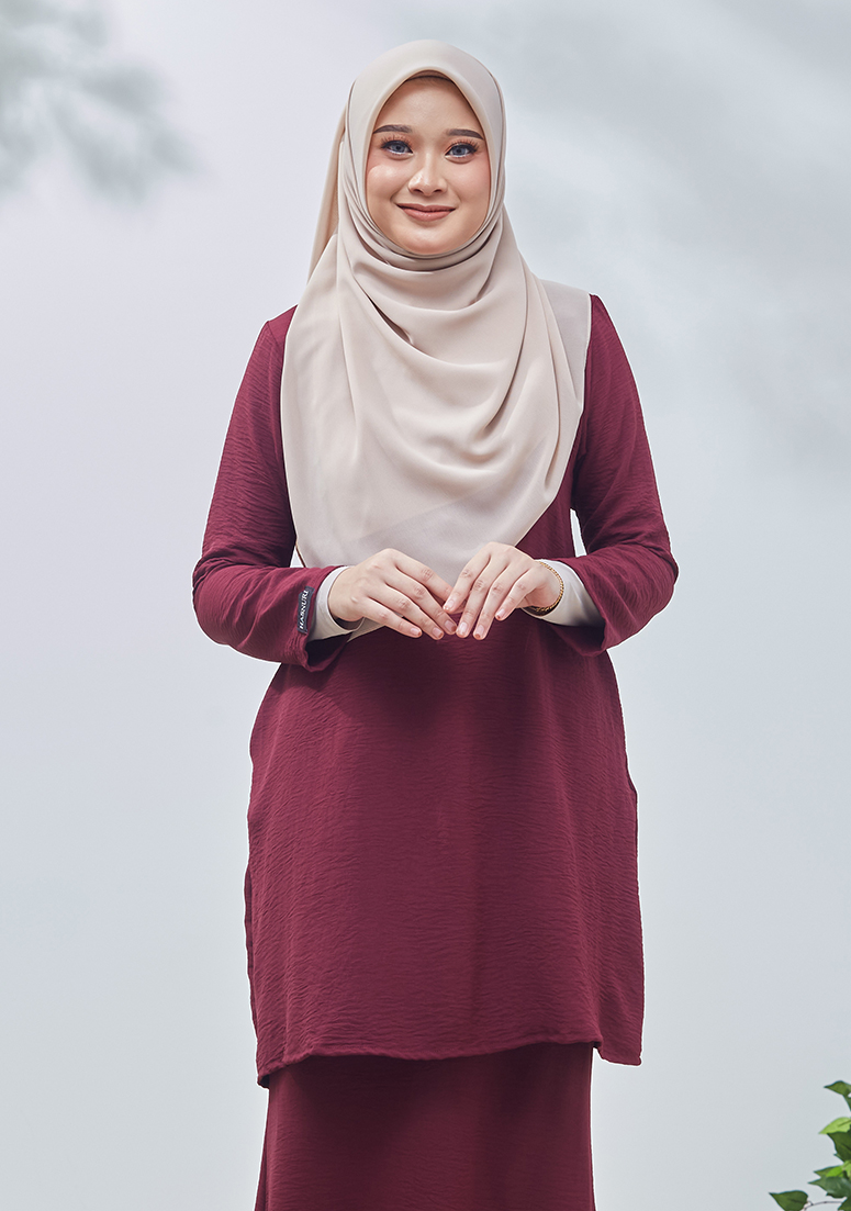 Kurung Nur Misha - Plum