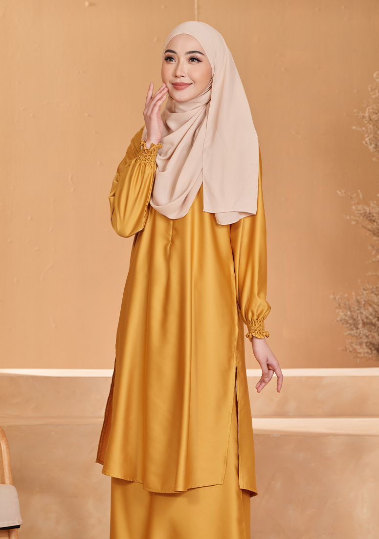 Kurung Sufi - Mustard Gold