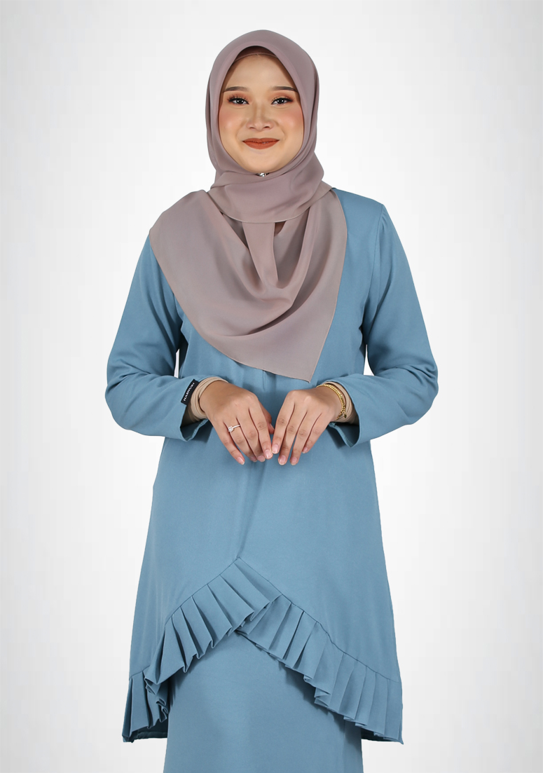 Kurung Zinnira - Dusty Blue