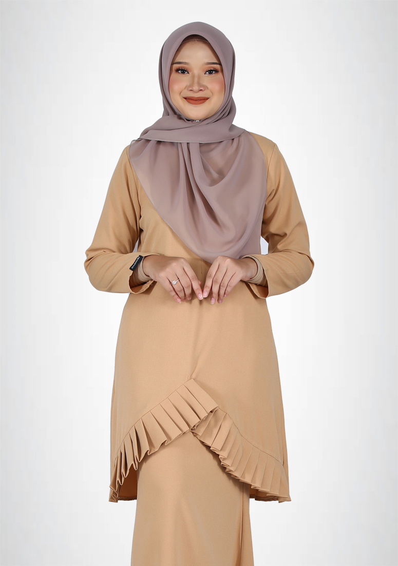 Kurung Zinnira - Sand Brown