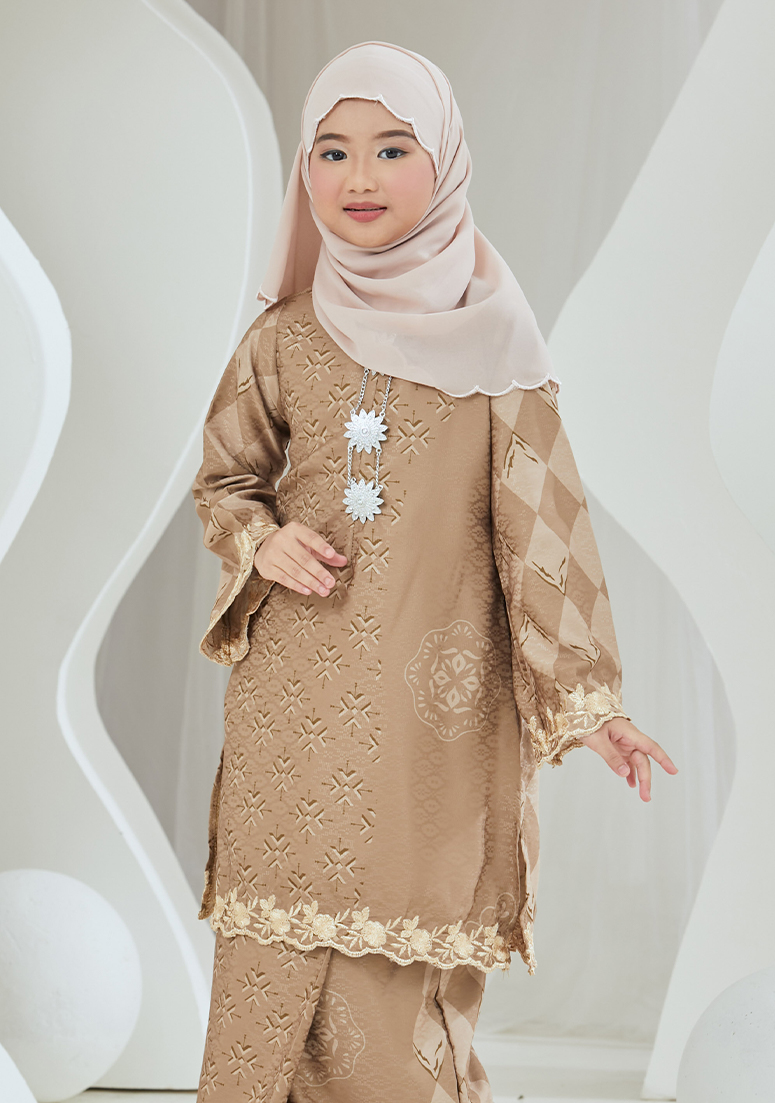 Kurung Ratna Kids - Light Coco