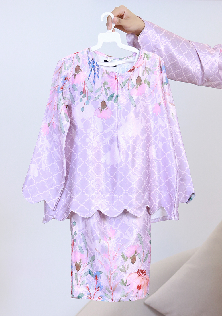Kurung Wan Amira Kids 2.0 - Light Lilac