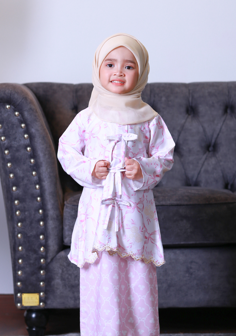 Kurung Dang Wangi Kids - Light Pink