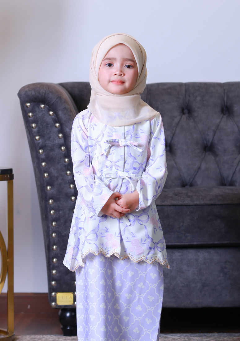 Kurung Dang Wangi Kids - Light Purple