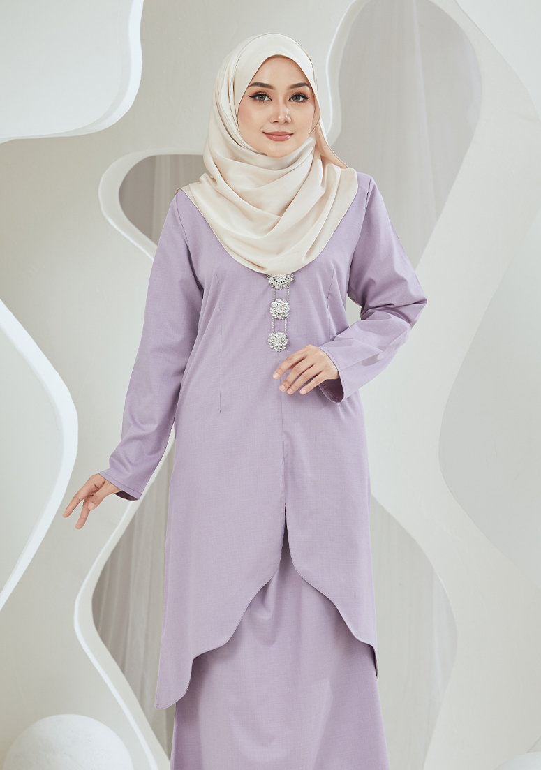 Kurung Suzana - Lilac Purple