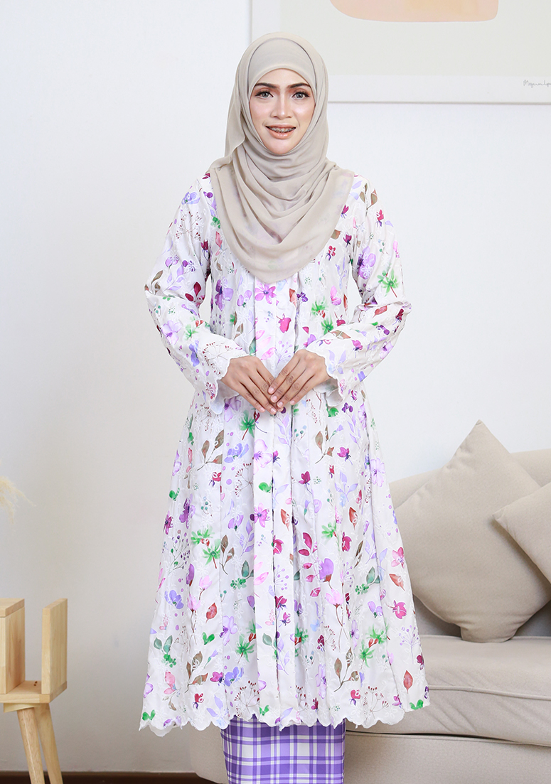 Kebaya Sri Mawar - Lilac Purple