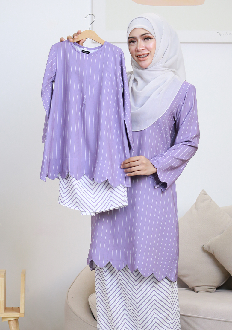 Kurung Imani Labuh Kids - Lilac Purple