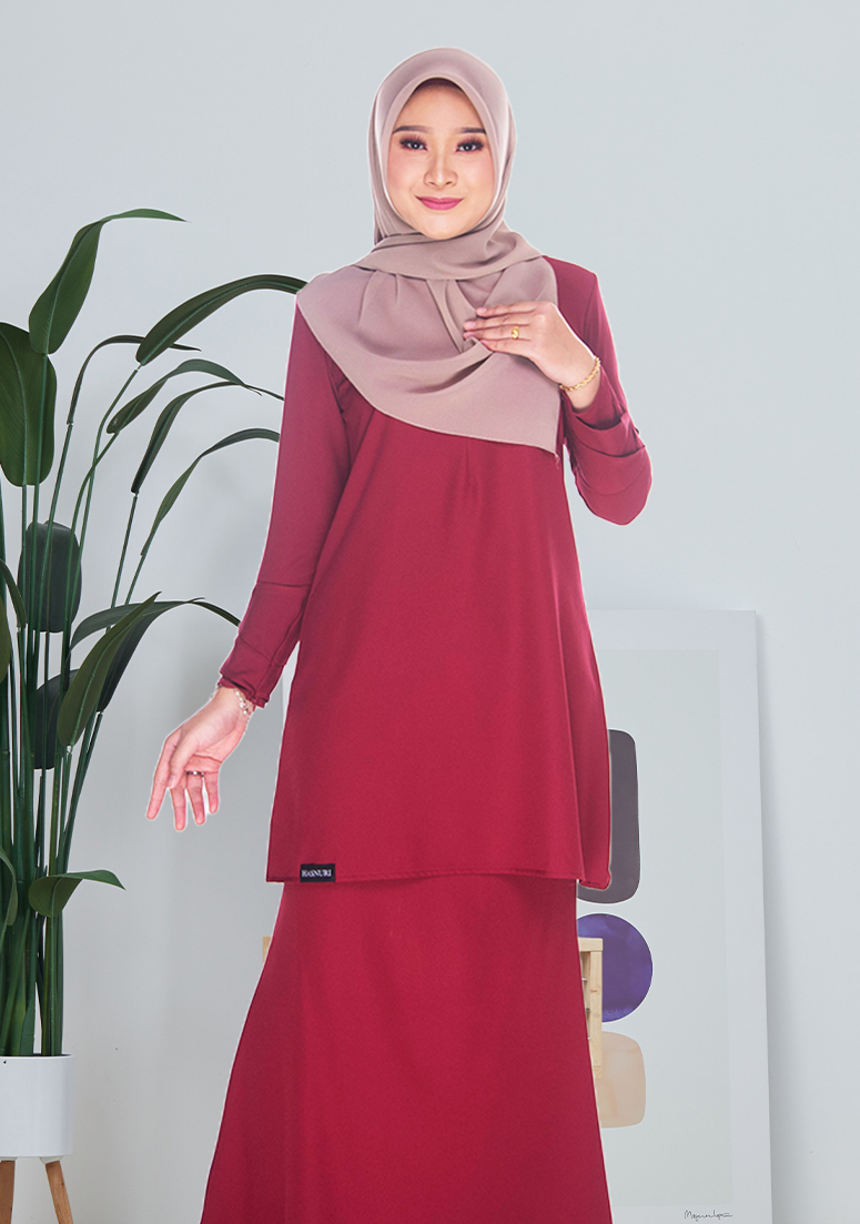 Kurung Lily - Maroon