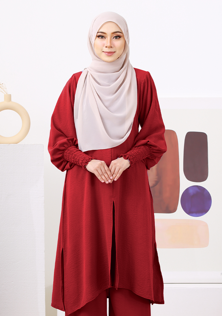 Suit Zayani - Maroon