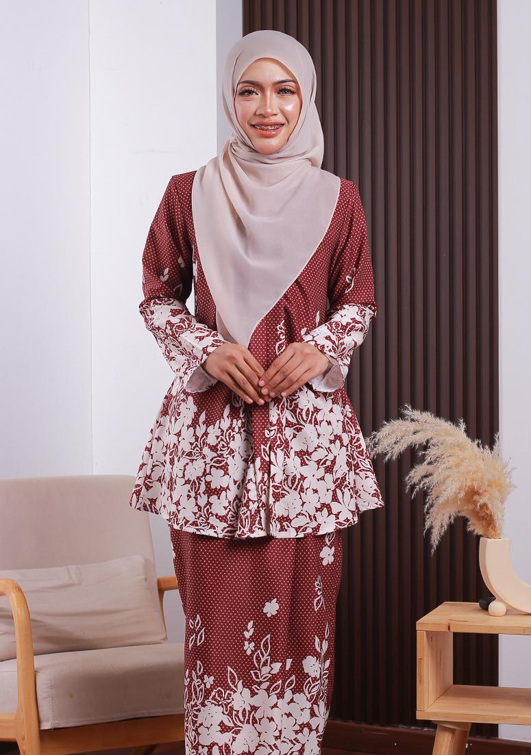 Kebaya Ayuni - Maroon