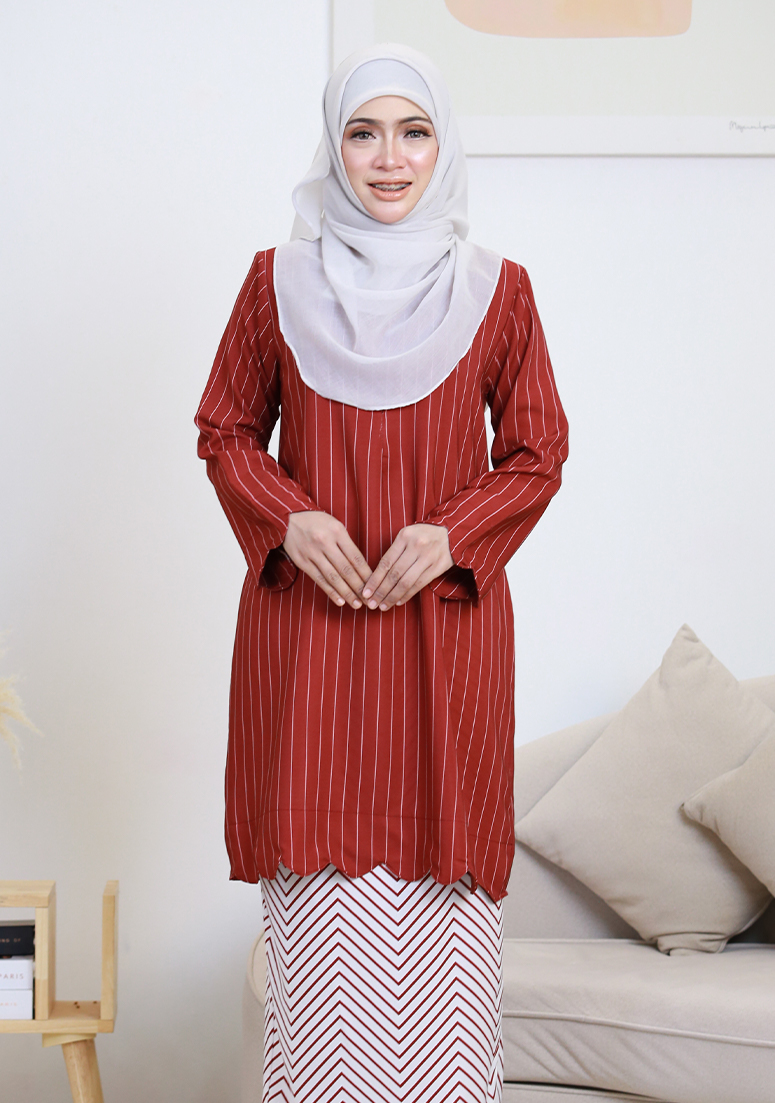 Kurung Imani Labuh - Maroon