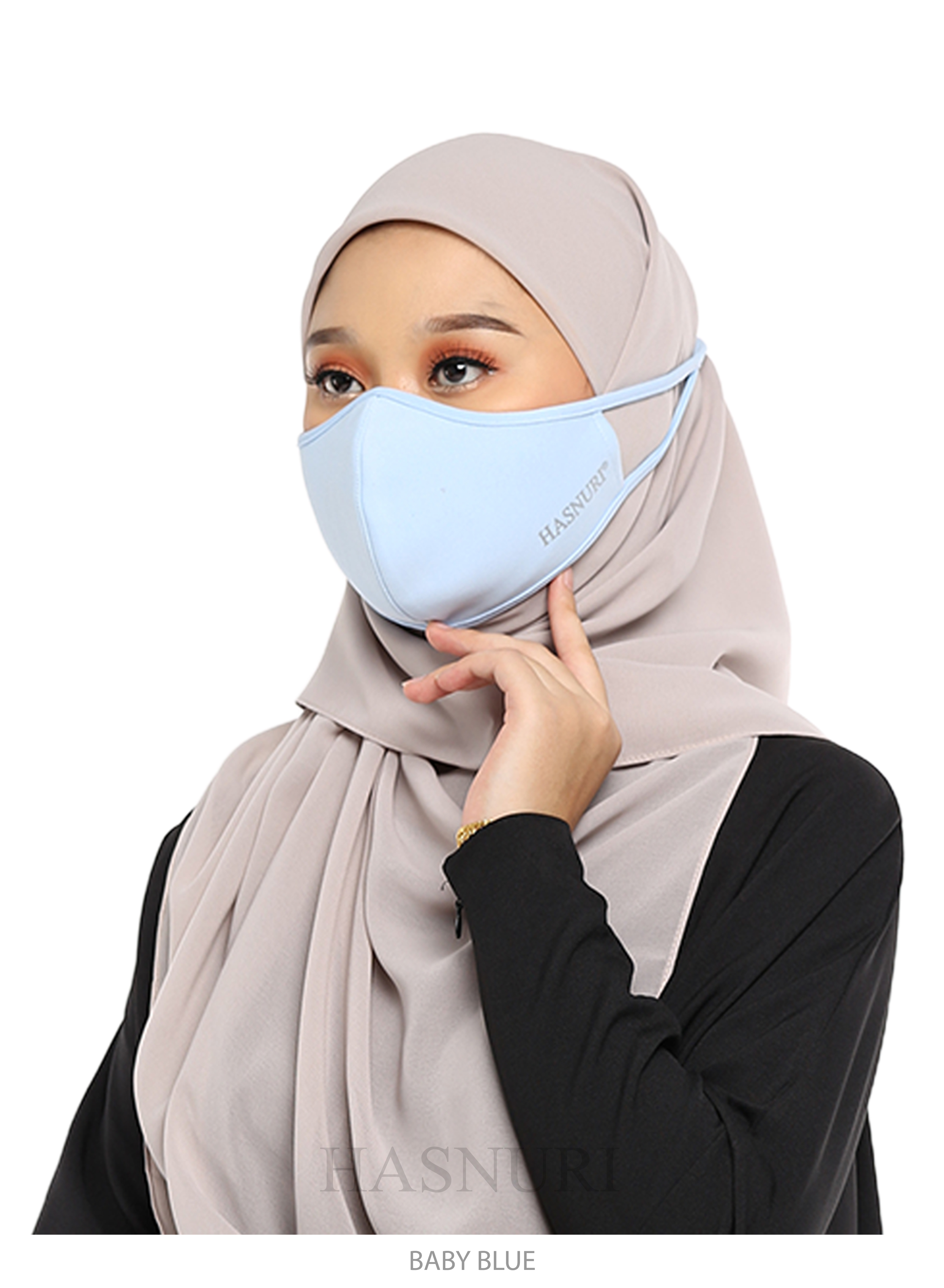 Face Mask Hasnuri - Baby Blue