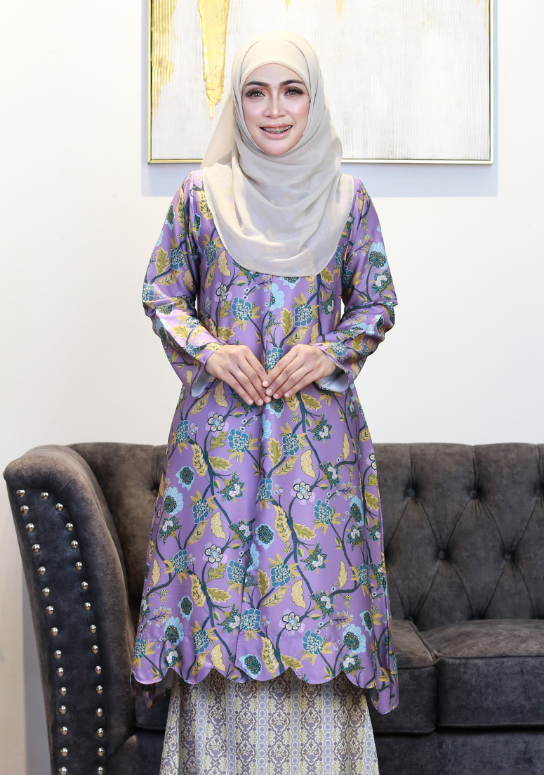Kurung Dang Tiara - Lilac Purple