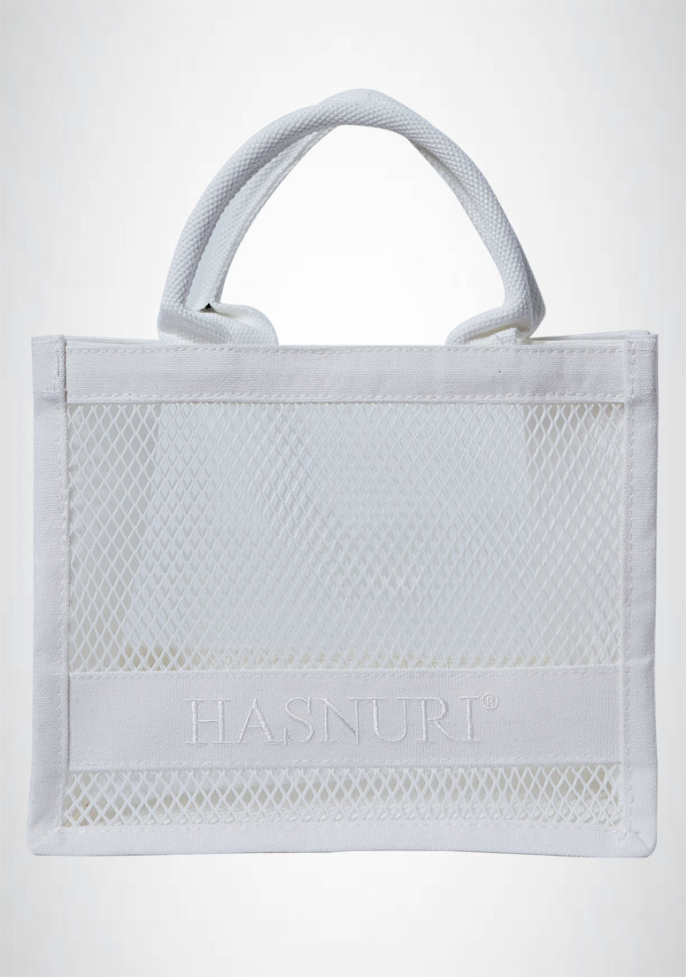 Mini Tote Bag Hasnuri - White
