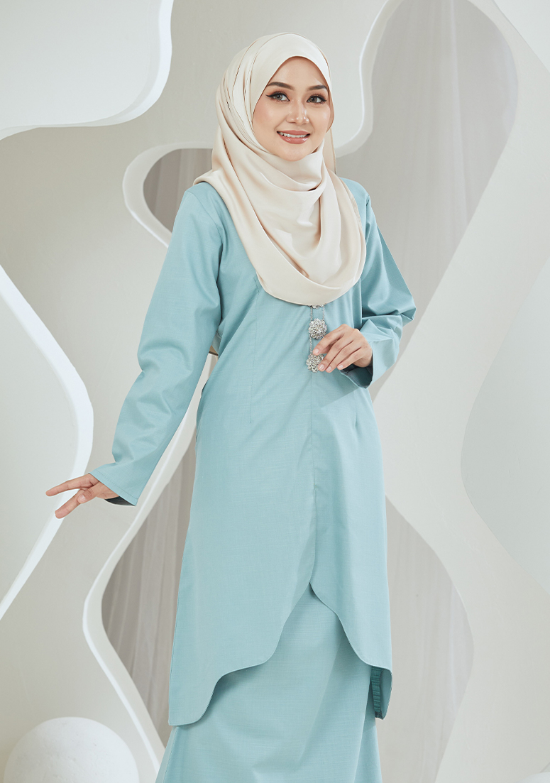 Kurung Suzana - Mint Green