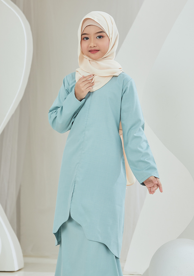 Kurung Suzana Kids - Mint Green