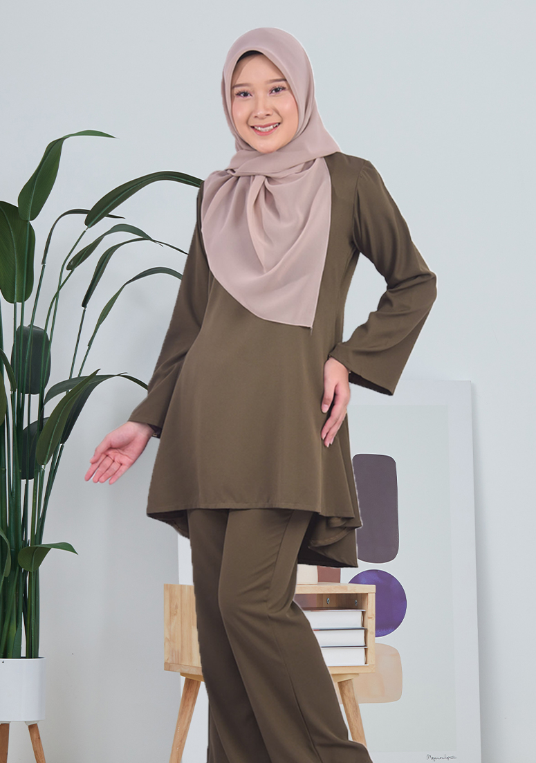 Suit Hijraa - Moss Green