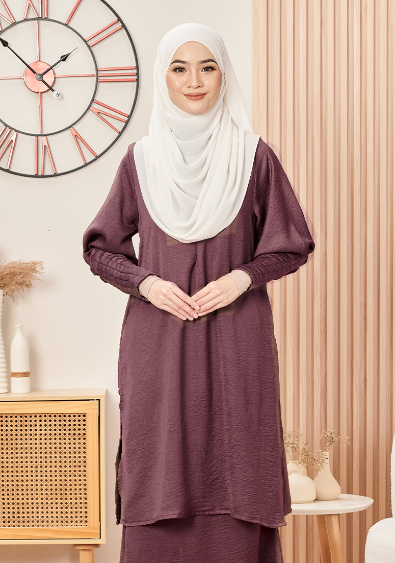 Kurung Zayra - Mulberry
