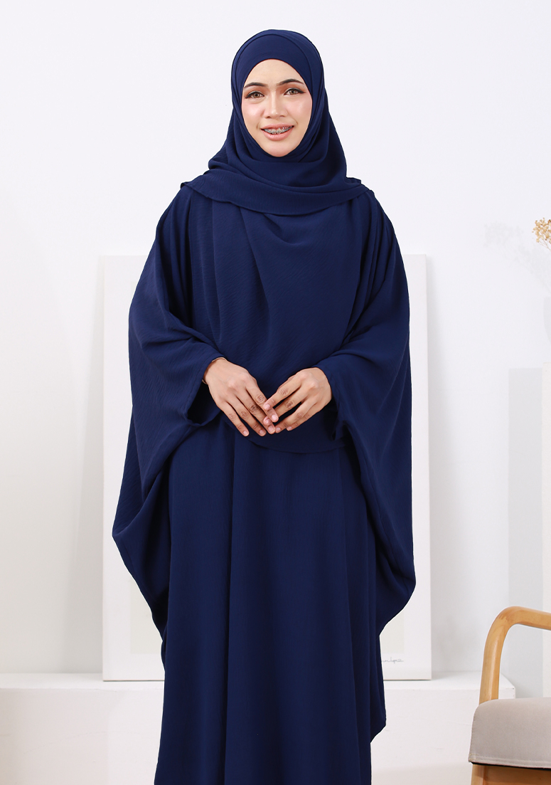 Abaya Hafiza - Navy Blue