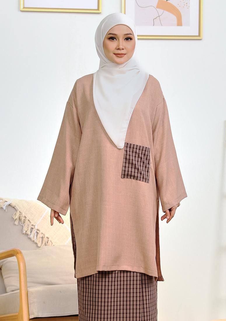 Kurung Seruni - Nude Brown