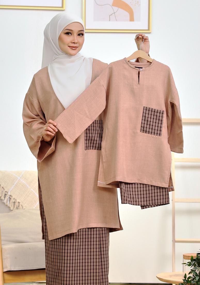 Kurung Seruni Kids - Nude Brown