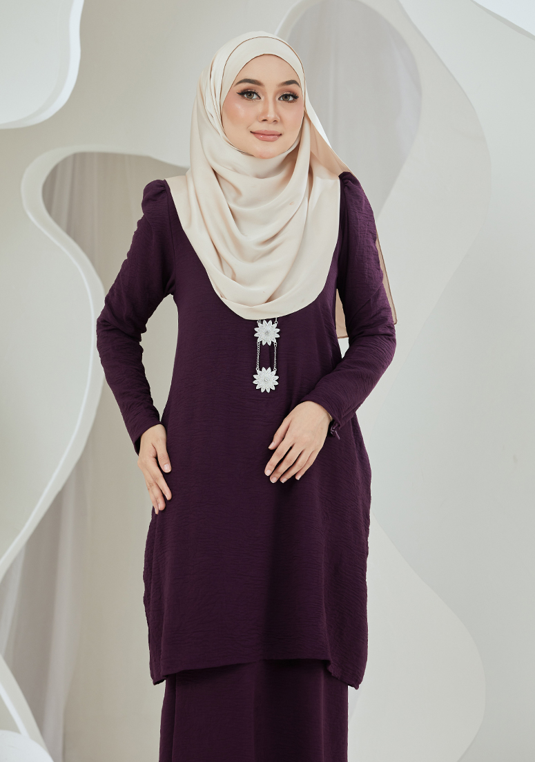 Kurung Balqis - Purple