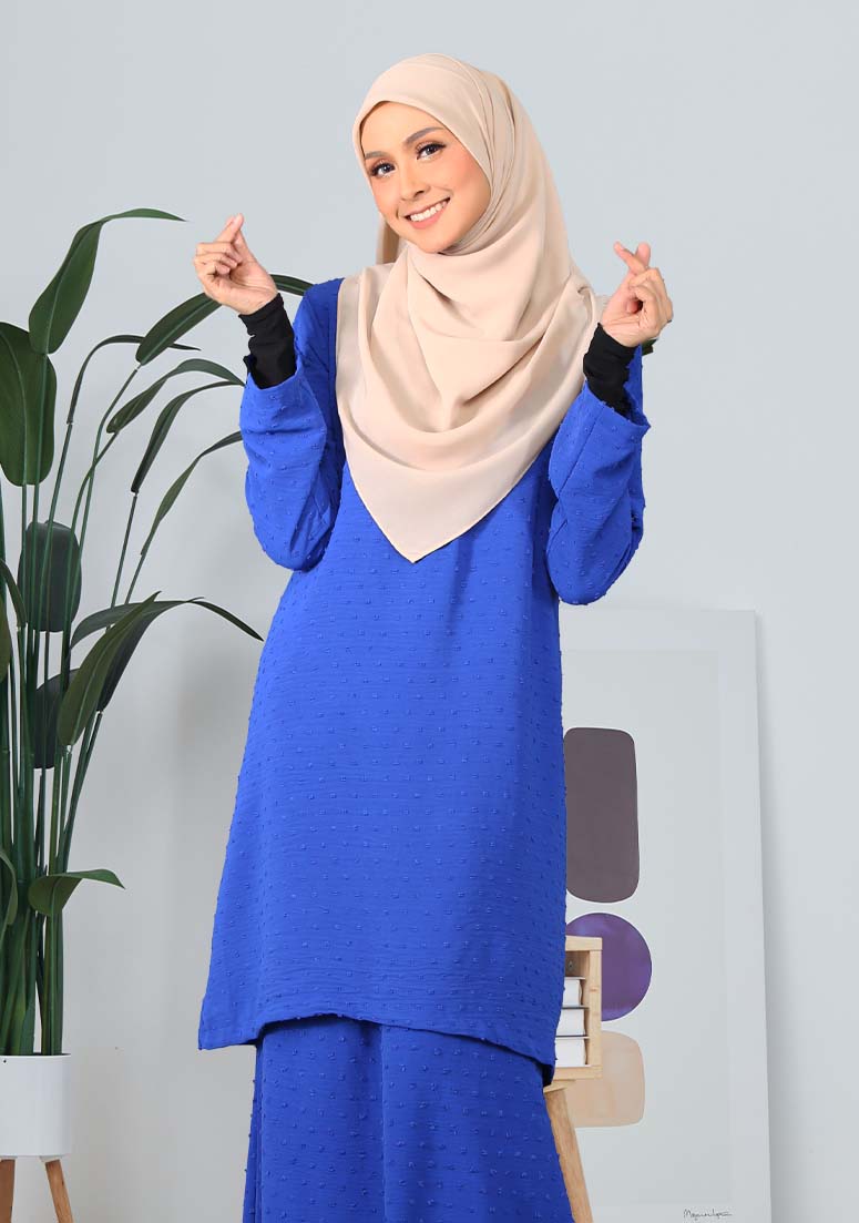 Kurung Misha - Royal Blue