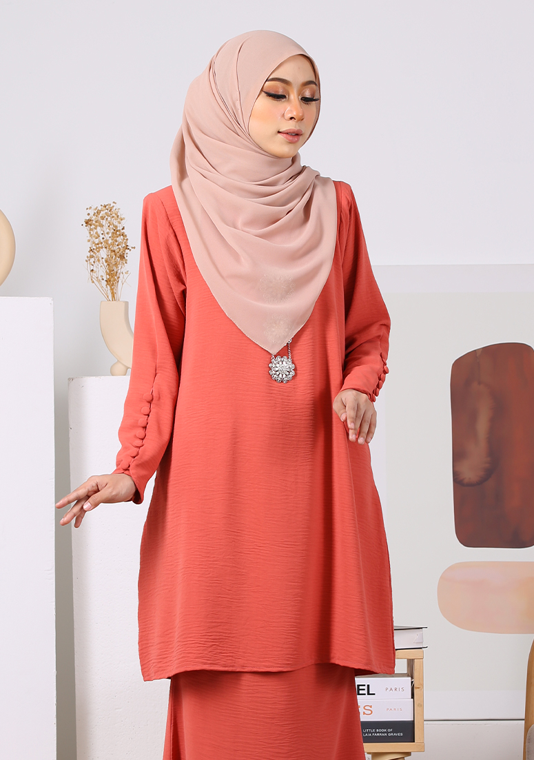 Kurung Airis - Salmon