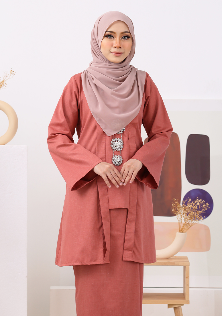 Kebaya Aminah - Salmon