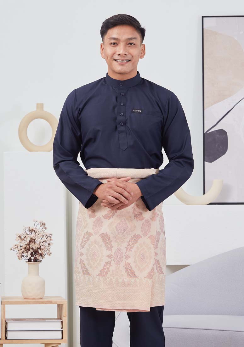 Baju Melayu Hayder - Midnight Blue