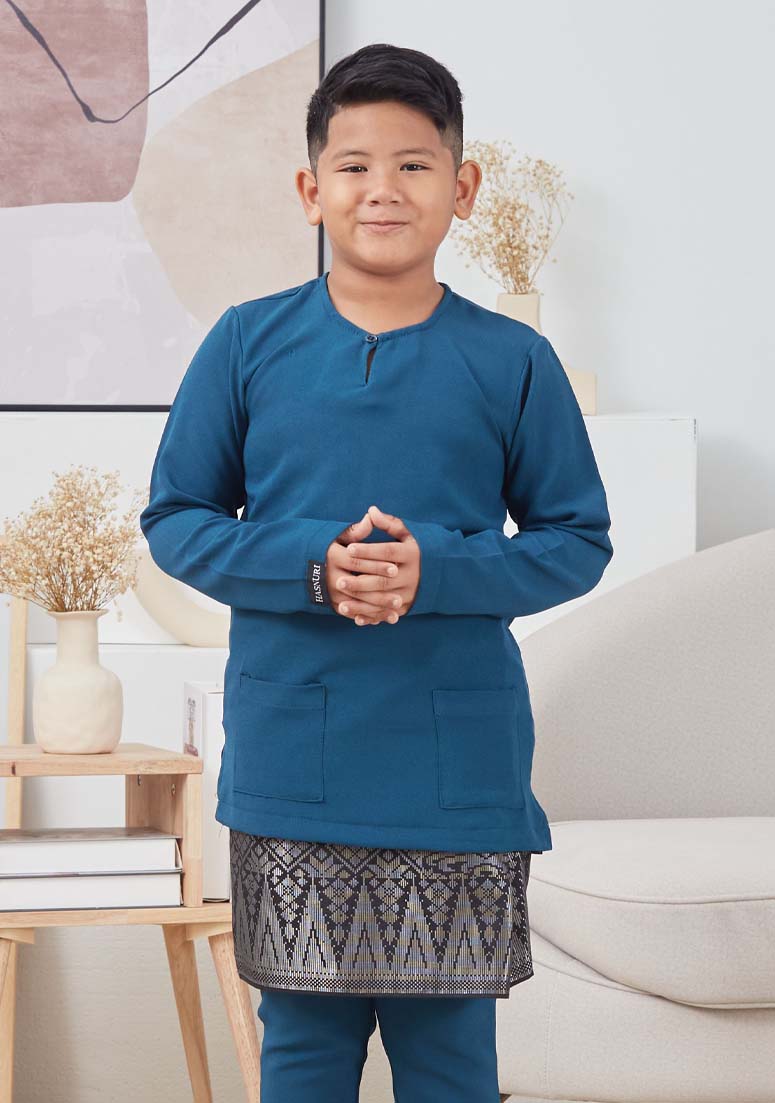 Baju Melayu Mateen Kids - Teal