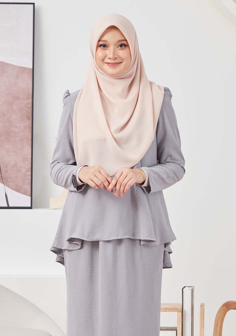 Kurung Daniya - Grey