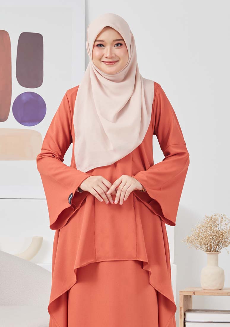 Kurung Madiha - Dusty Orange