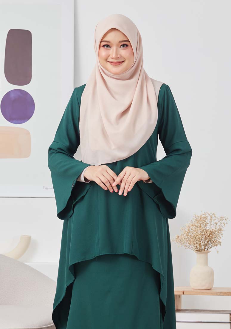 Kurung Madiha - Emerald Green