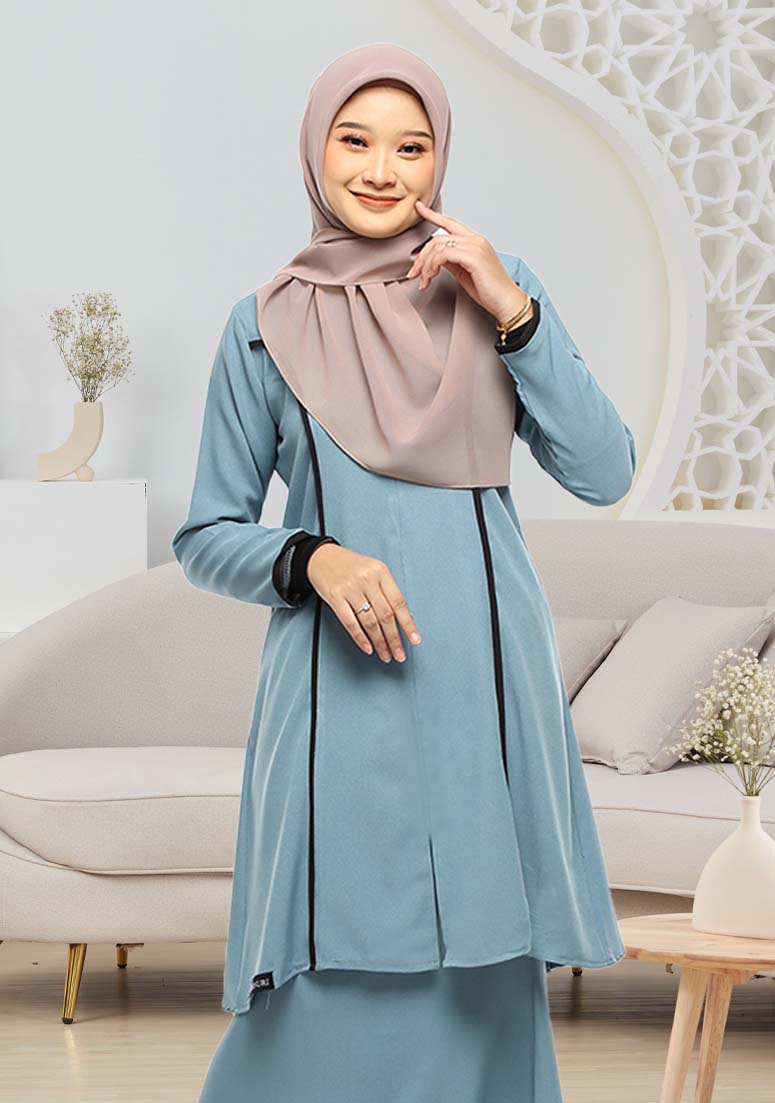 Kurung Nabeela - Dusty Blue