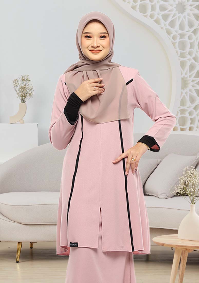 Kurung Nabeela - French Rose