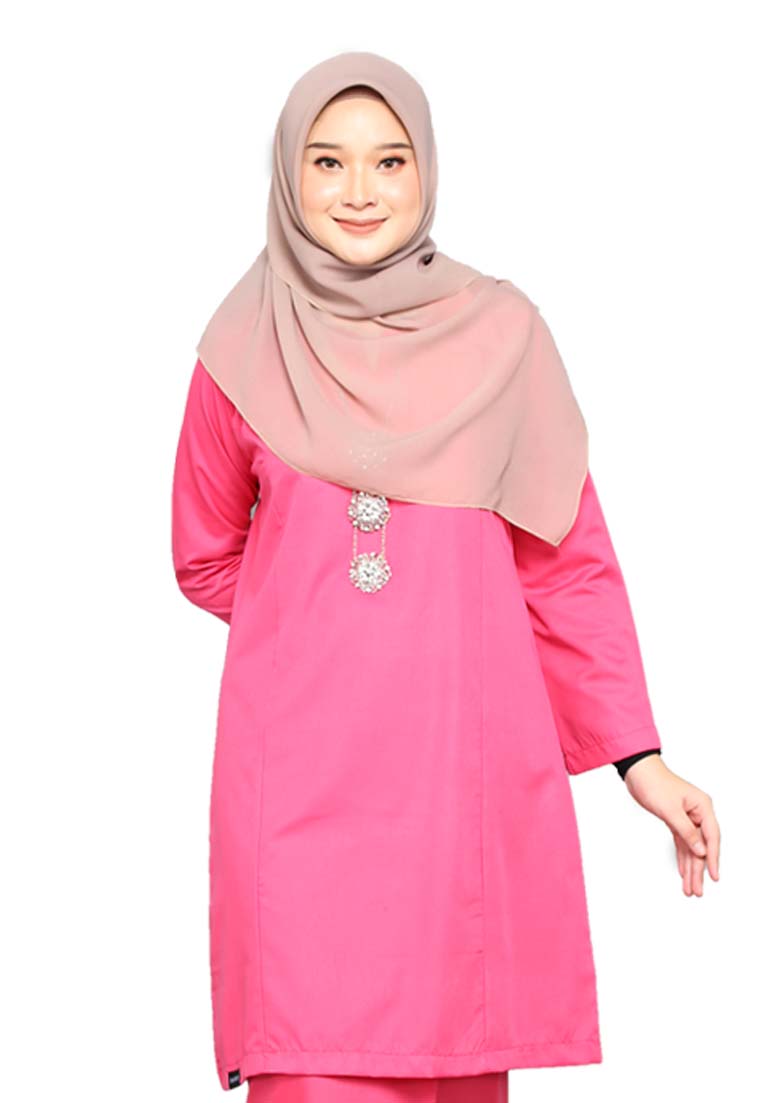 Kurung Nuri - Fuschia Pink