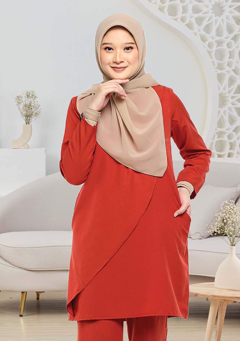 Suit Khadeeja - Dark Orange