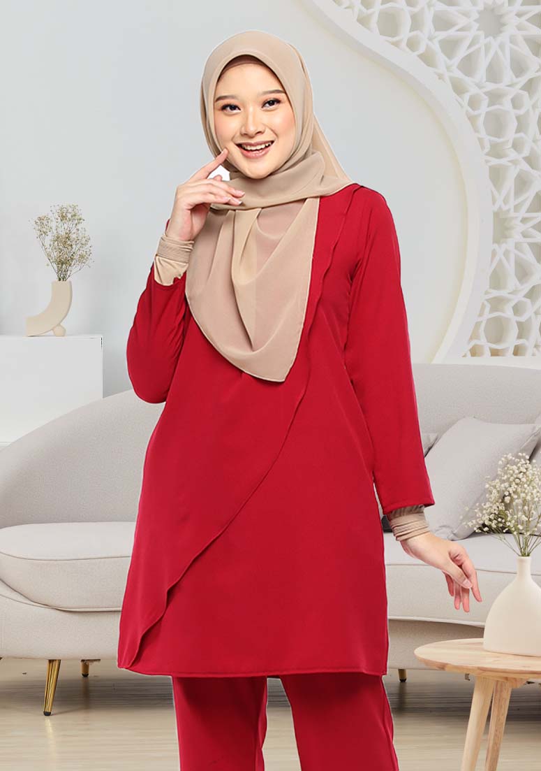 Suit Khadeeja - Ruby Red