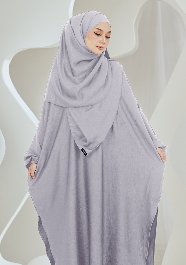 Suit Puteri Raniya - Silver Grey