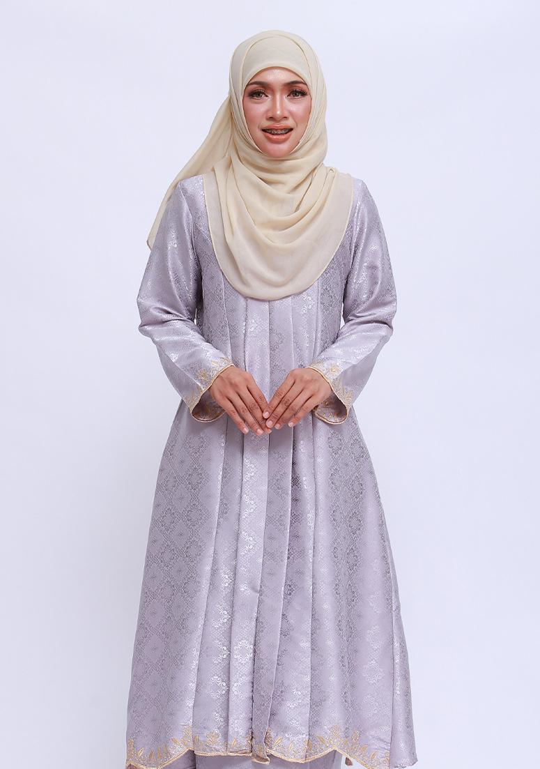 Kebaya Che Najwa - Silver Grey
