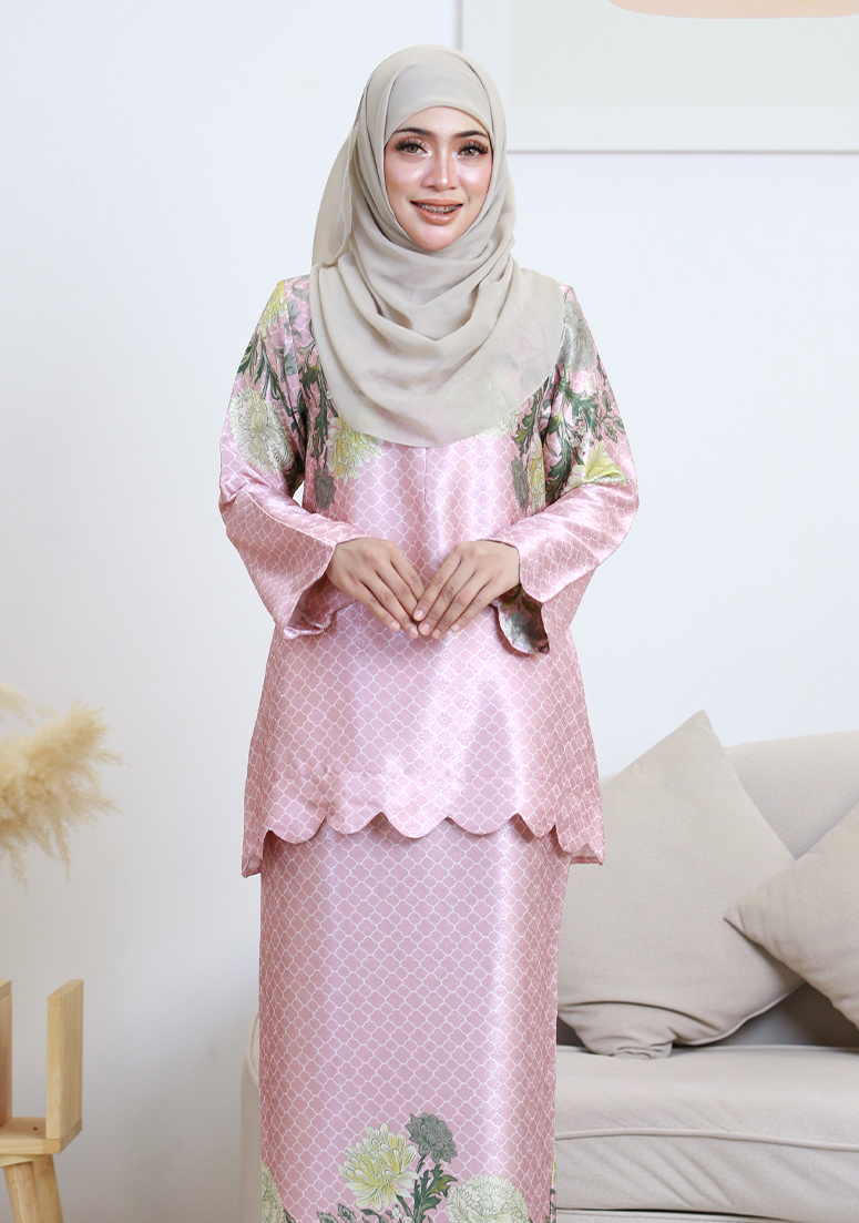 Kurung Wan Amira - Soft Pink