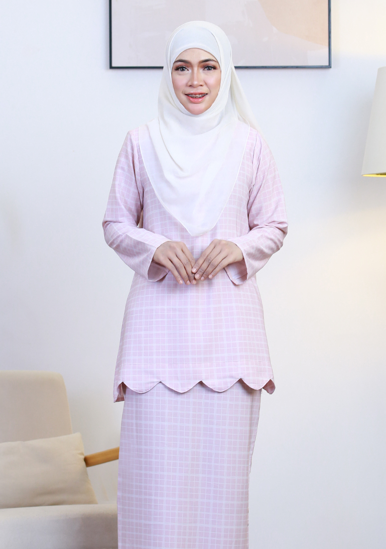 Kurung Dang Hanna - Soft Pink