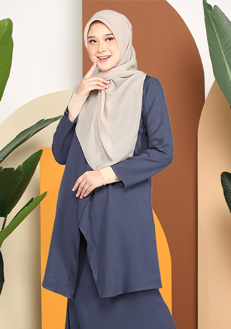 Kurung Nadya - Spruce Grey