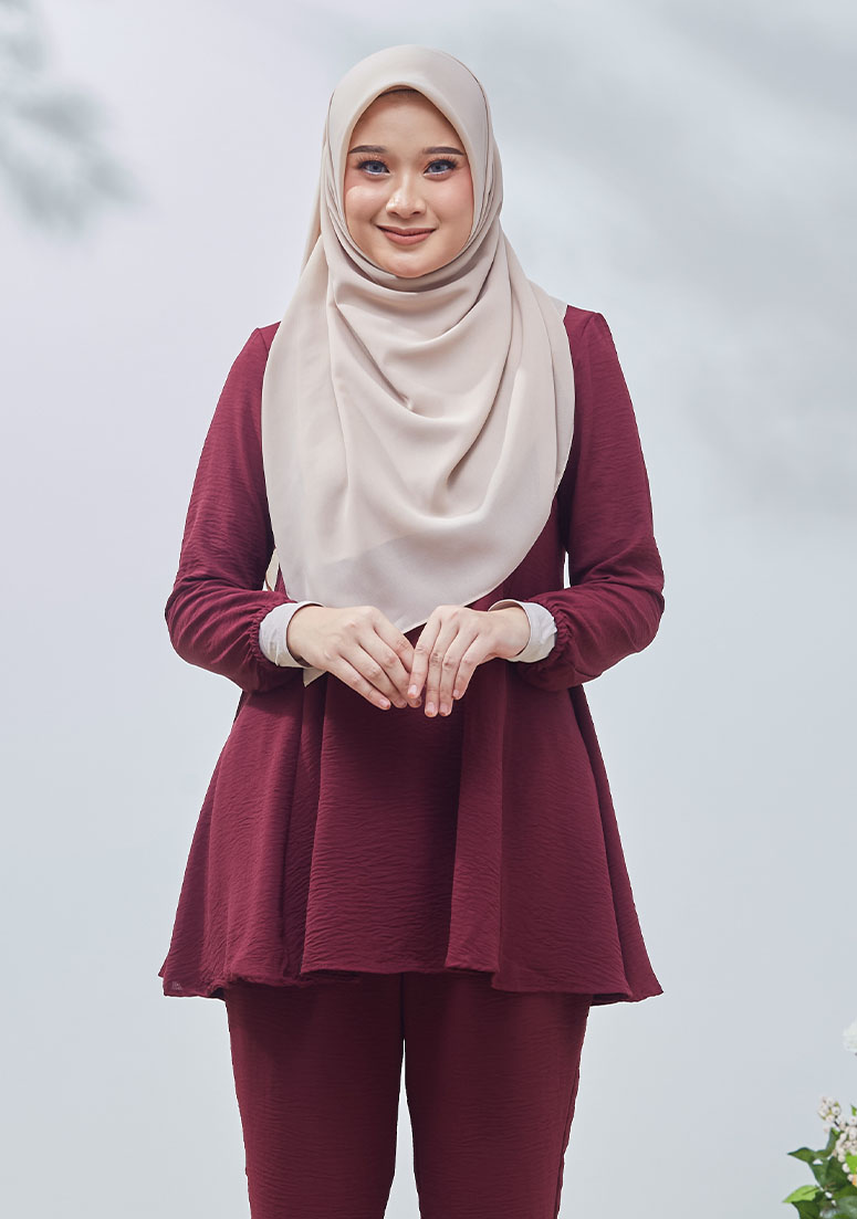Suit Nur Dhia - Plum