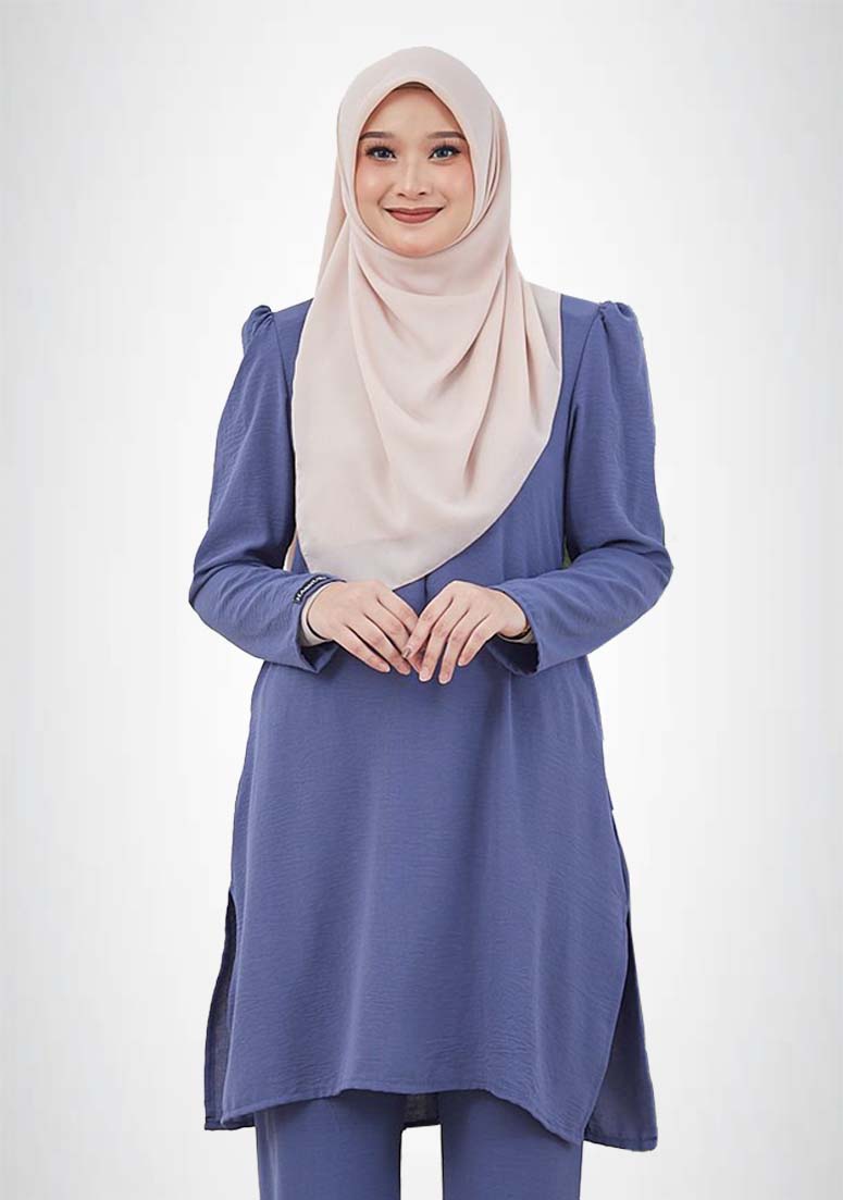 Suit Nur Syasya - Steel Blue
