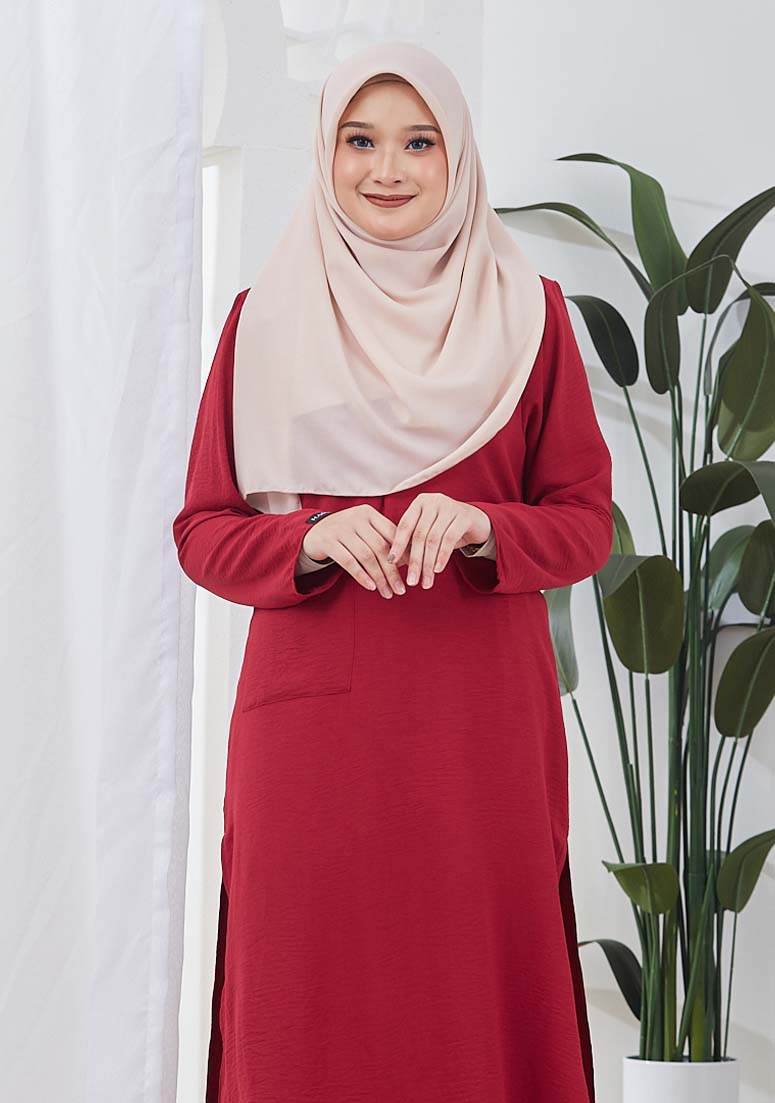 Suit Salwa - Maroon