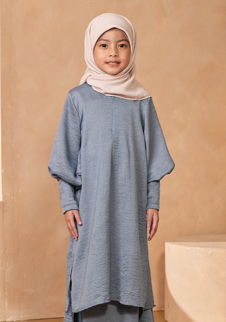 Kurung Zayra Kids - Turkish Blue