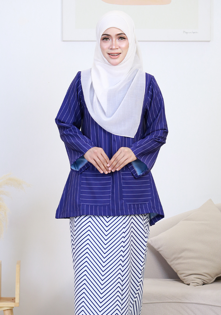 Kurung Imani - Violet Blue