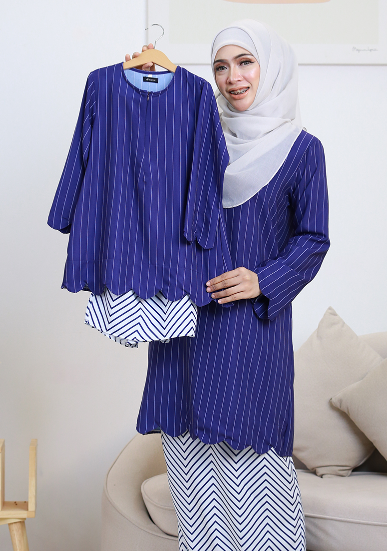 Kurung Imani Labuh Kids - Violet Blue